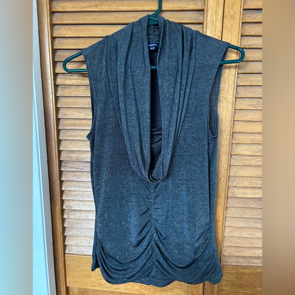 Elegant grey Sleeveless Top